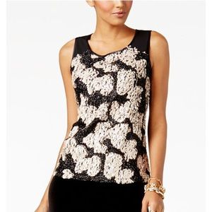 Sequined Sleeveless Tank